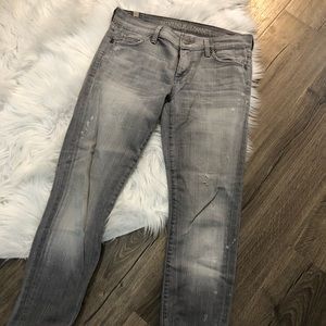 Citizen Sz27 GreyAcidWash Distressed New wo tags